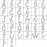 Gümüş Nazar Rodyum O Harfi Kadın Kolye